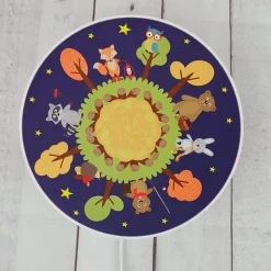 Wandlamp bosdieren met schakelaar en stekker