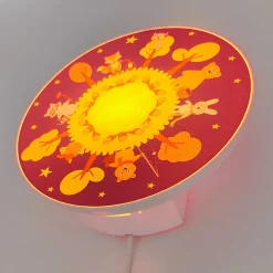 Wandlamp bosdieren met schakelaar en stekker