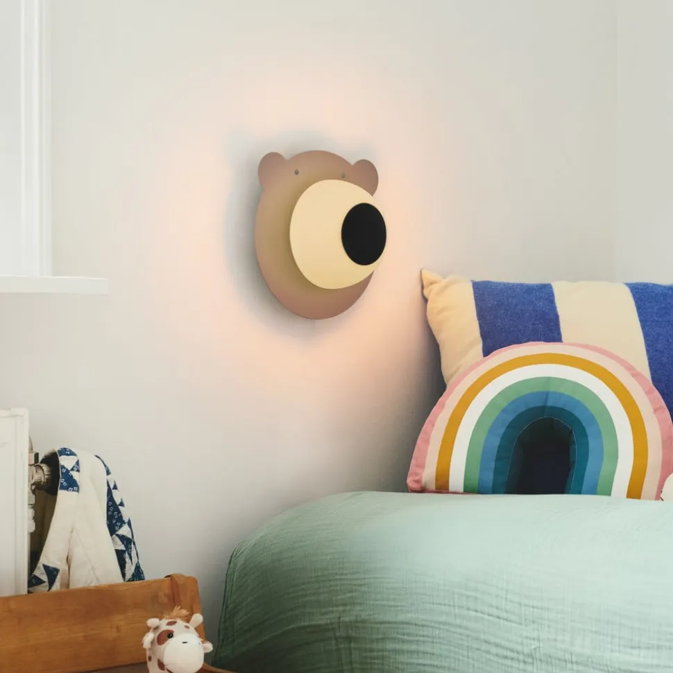 Wandlamp Bruna Bear met kabel en stekker