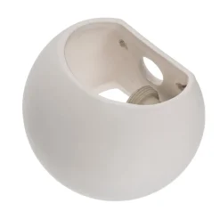 Wandlamp Bullet up/down van keramiek in wit