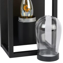 Wandlamp Carlyn badkamer zwart