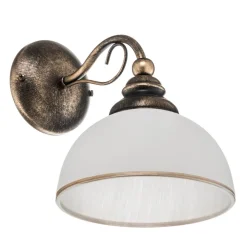 Wandlamp Casale met glazen kap