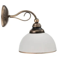 Wandlamp Casale met glazen kap