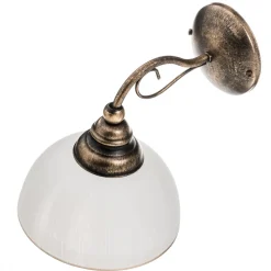 Wandlamp Casale met glazen kap