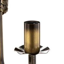 Wandlamp Castle licht gepatineerd 2-lamps