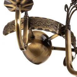 Wandlamp Castle licht gepatineerd 3-lamps