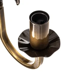 Wandlamp Castle licht gepatineerd 3-lamps