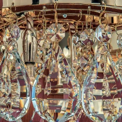 Wandlamp Celeste met K9-kristallen, goud