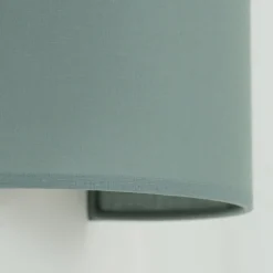 Wandlamp Celine, salie, stof, E27