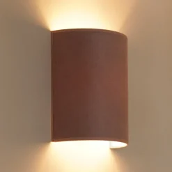 Wandlamp Celine, Soro, roze, stof, E27