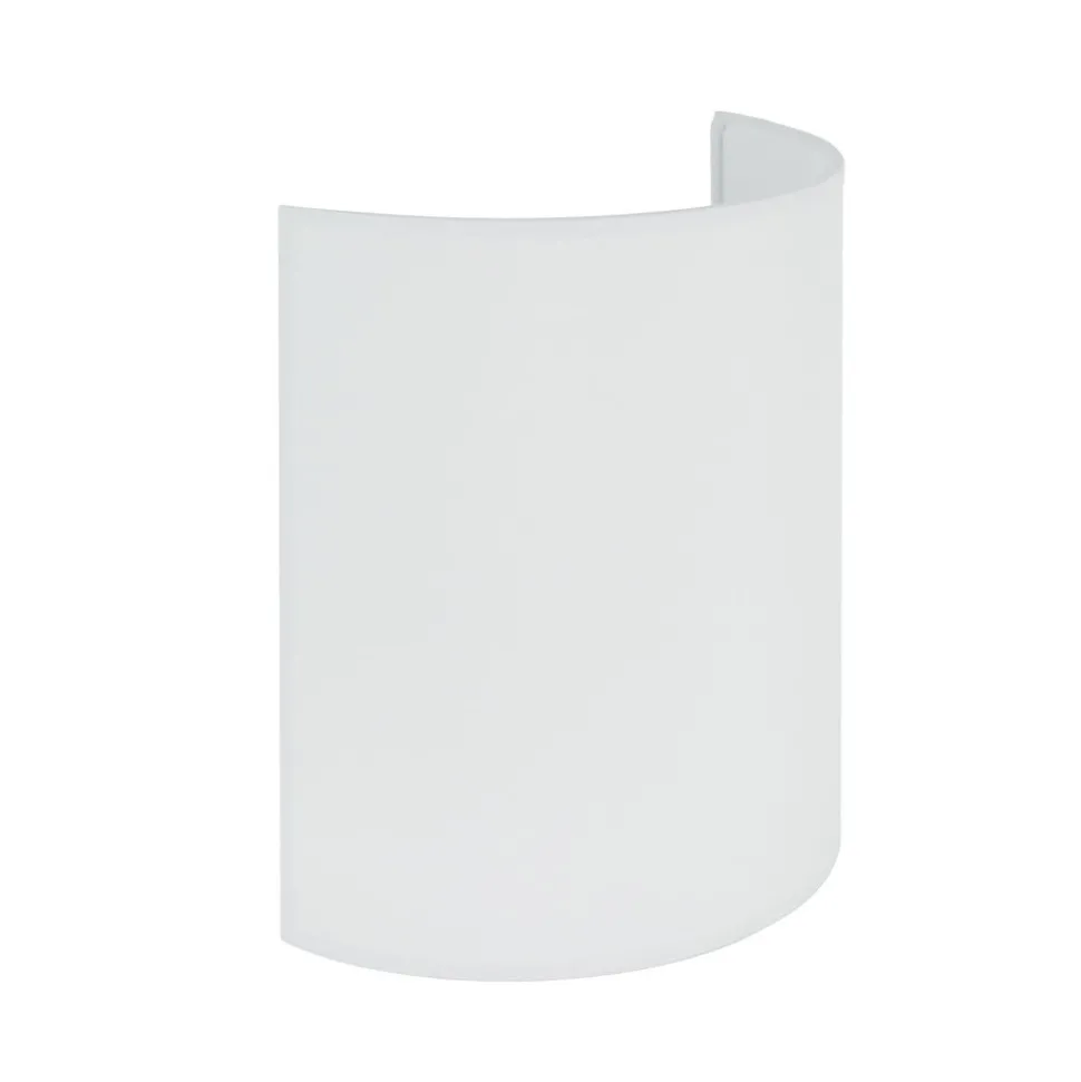 Wandlamp Celine, wit, stof, E27