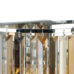 Wandlamp Clarissa met kristallen prisma's