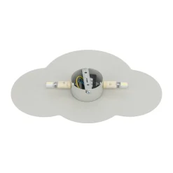Wandlamp Cloud, beige, staal, indirect licht, 38 x 27 cm
