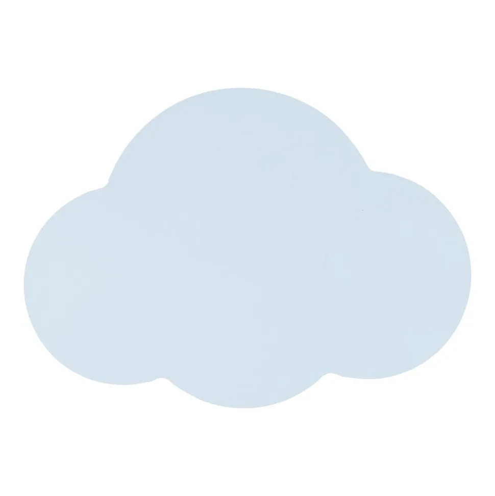 Wandlamp Cloud, blauw, staal, indirect licht, 38 x 27 cm