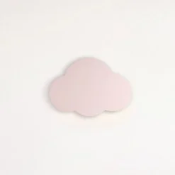 Wandlamp Cloud, roze, 38 cm breed, metaal, wolk, G9