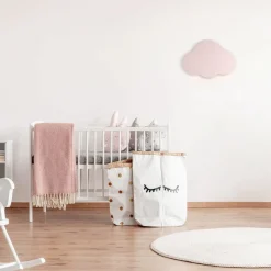 Wandlamp Cloud, roze, 38 cm breed, metaal, wolk, G9