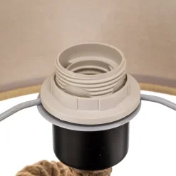 Wandlamp Corda met textiel kap en touw decor