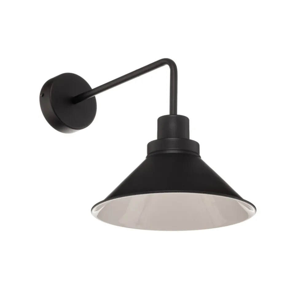 Wandlamp Craft I van metaal in zwart