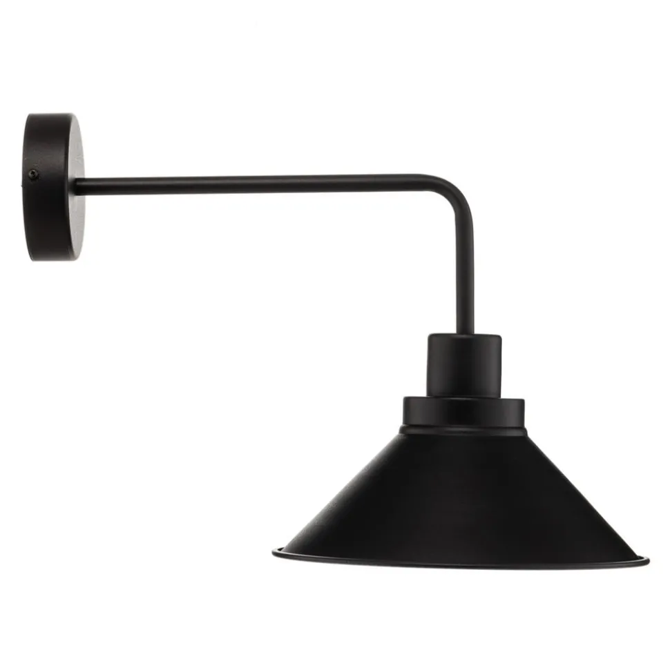 Wandlamp Craft I van metaal in zwart