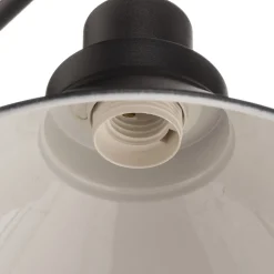 Wandlamp Craft I van metaal in zwart