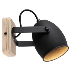 Wandlamp Crowton, kop zwenkbaar
