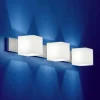 Wandlamp CUBE, 3-lichts met antiverblinding