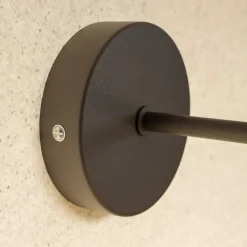 Wandlamp Cubus, zwart/barnsteen, glas, Ø 18 cm, E27