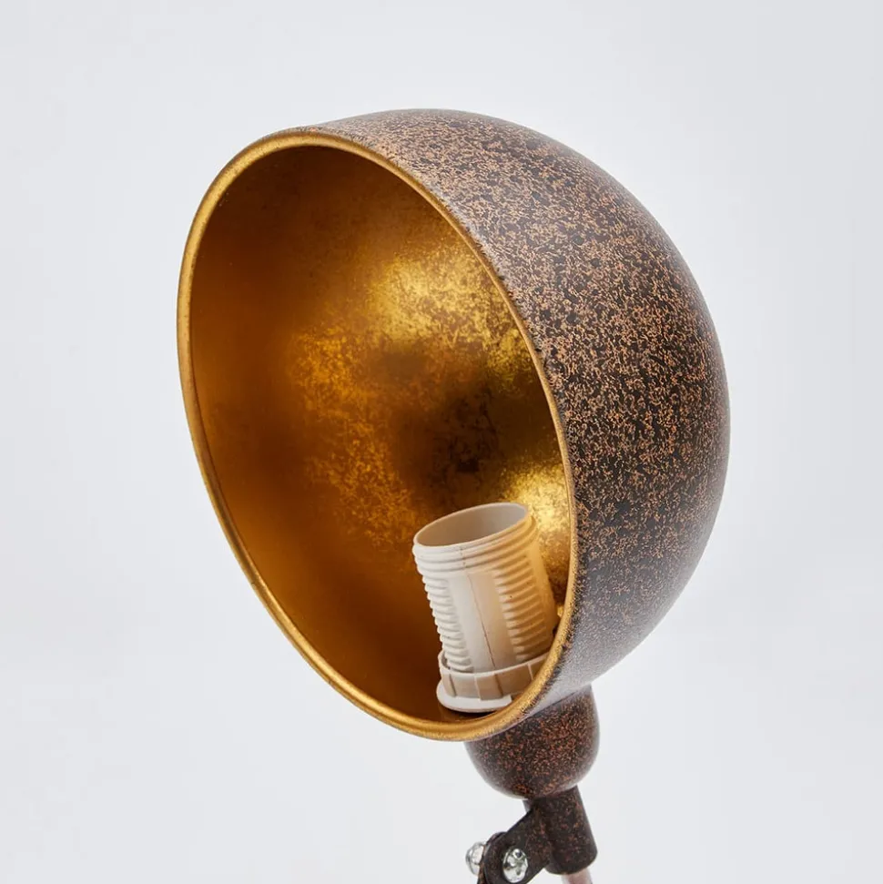 Wandlamp Curtis, roestkleurig, verstelbaar, 57 cm, E14