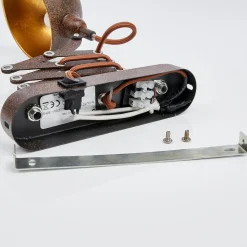 Wandlamp Curtis, roestkleurig, verstelbaar, 57 cm, E14