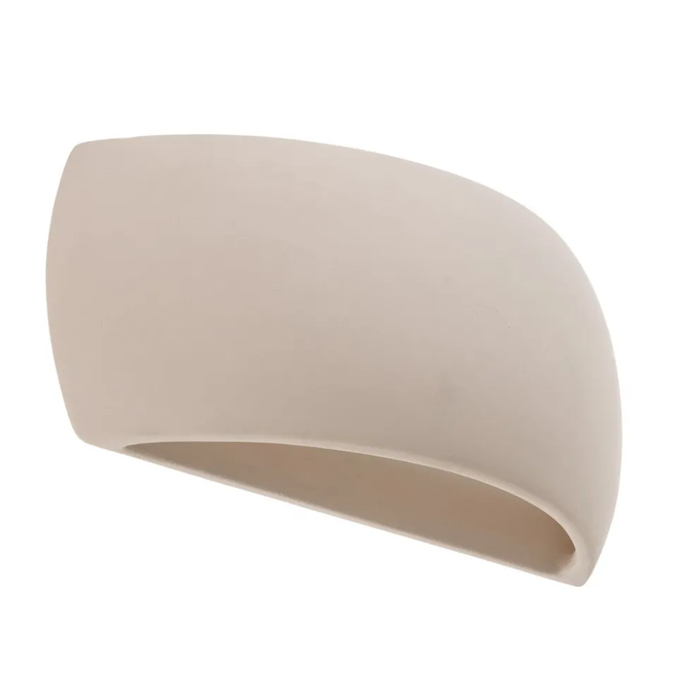 Wandlamp Curve up/down van wit keramiek