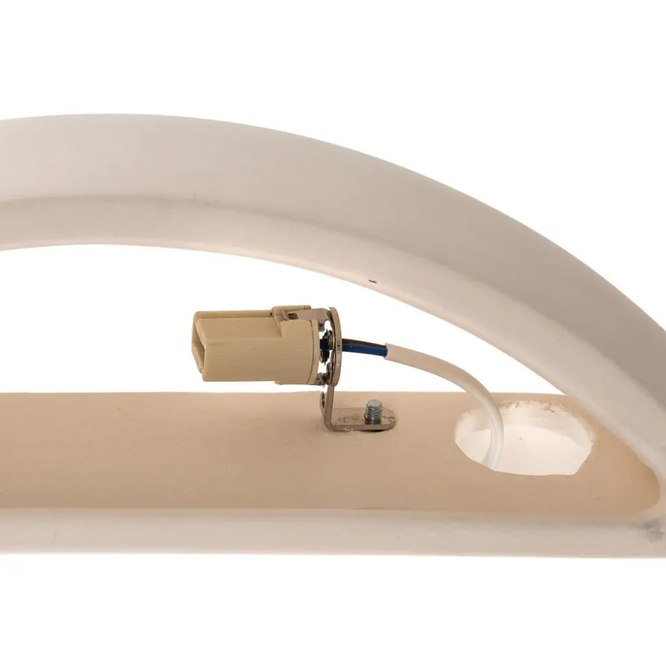 Wandlamp Curve up/down van wit keramiek