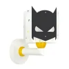 Wandlamp Dalber Dark Hero met stekker, wit/zwart