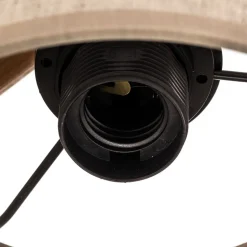 Wandlamp Deva Nature, textiel, hout