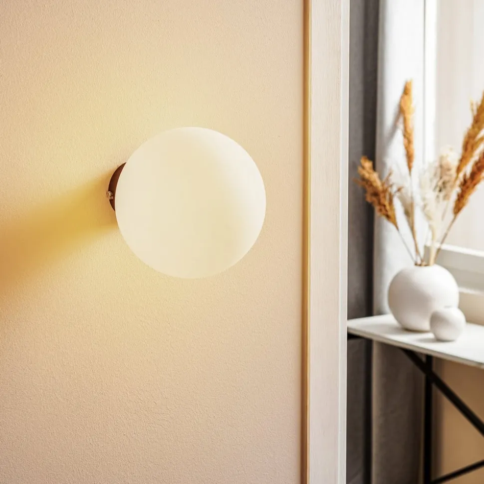 Wandlamp Dione, wandbevestiging zwart