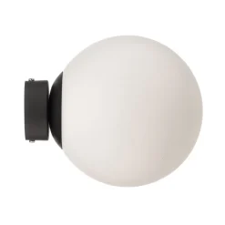 Wandlamp Dione, wandbevestiging zwart