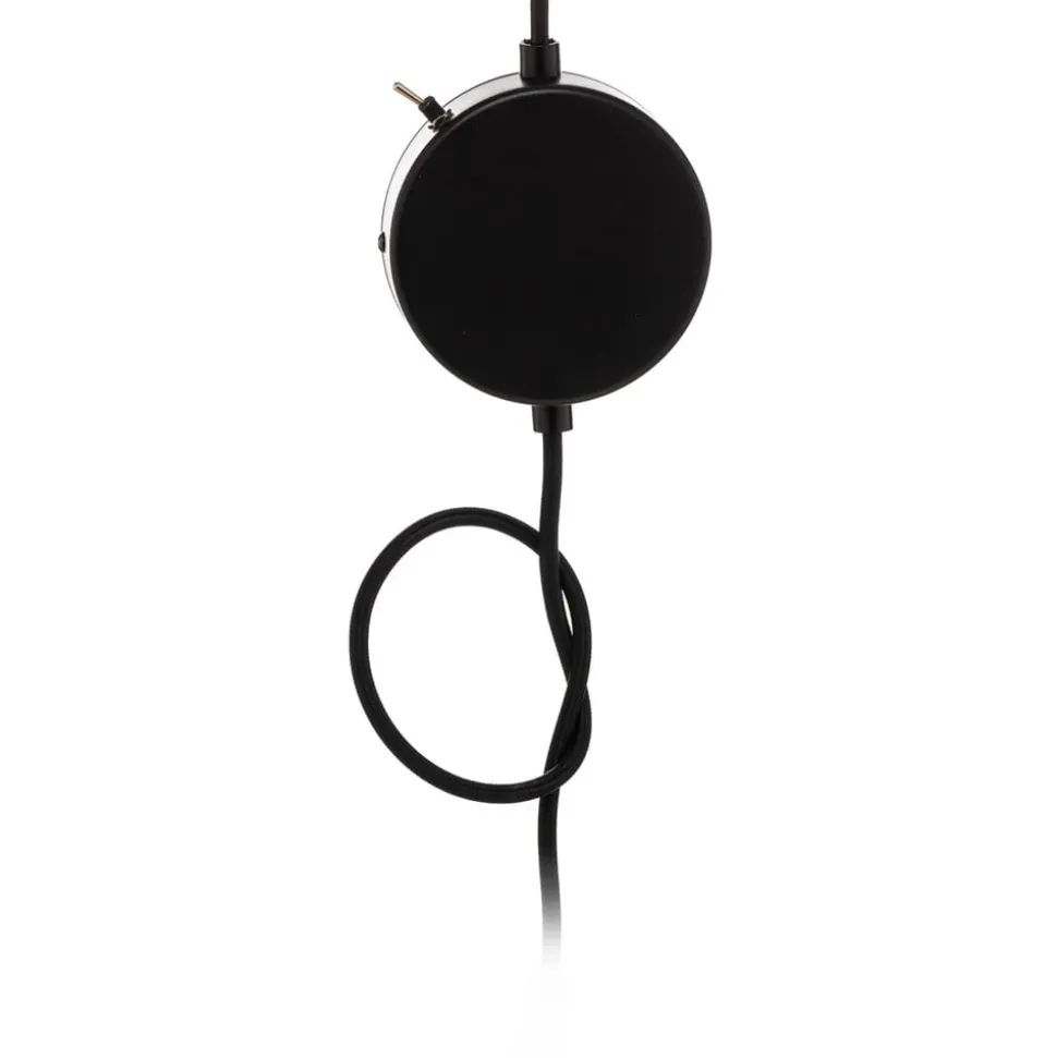 Wandlamp Dover met stekker, zwart, 1-lamp