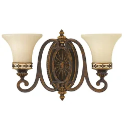 Wandlamp Drawing Room, met 2 lampjes, breed