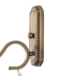 Wandlamp Elizabeth, hoogte 30 cm metaal/kristal goud antiek