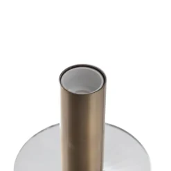 Wandlamp Elizabeth, hoogte 30 cm metaal/kristal goud antiek