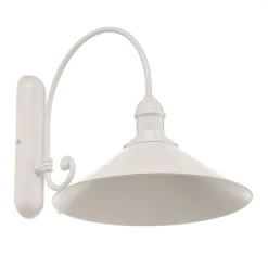 Wandlamp Elmo, wit gelakt