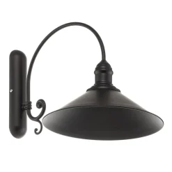 Wandlamp Elmo, zwart gelakt