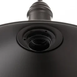 Wandlamp Elmo, zwart gelakt