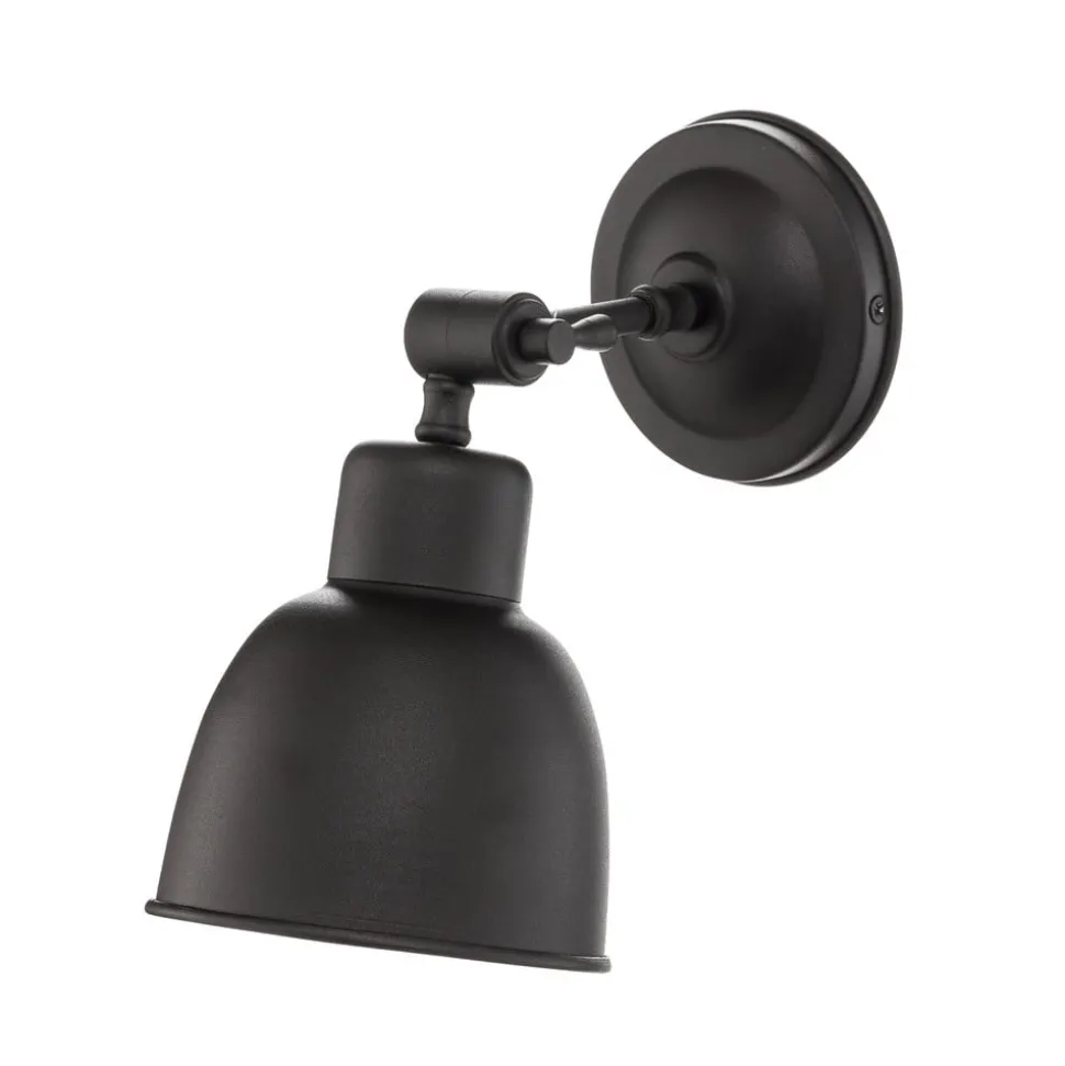 Wandlamp Emoti, 1-lamp, zwart