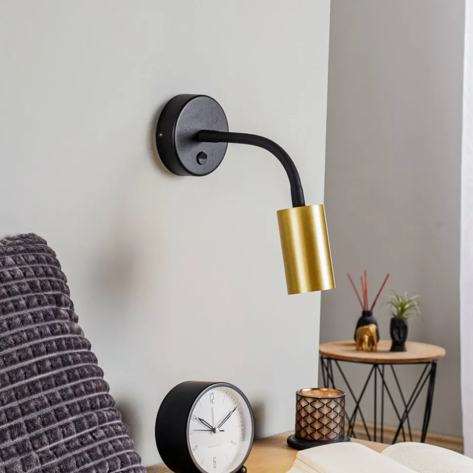 Wandlamp Eye Flex S, messing