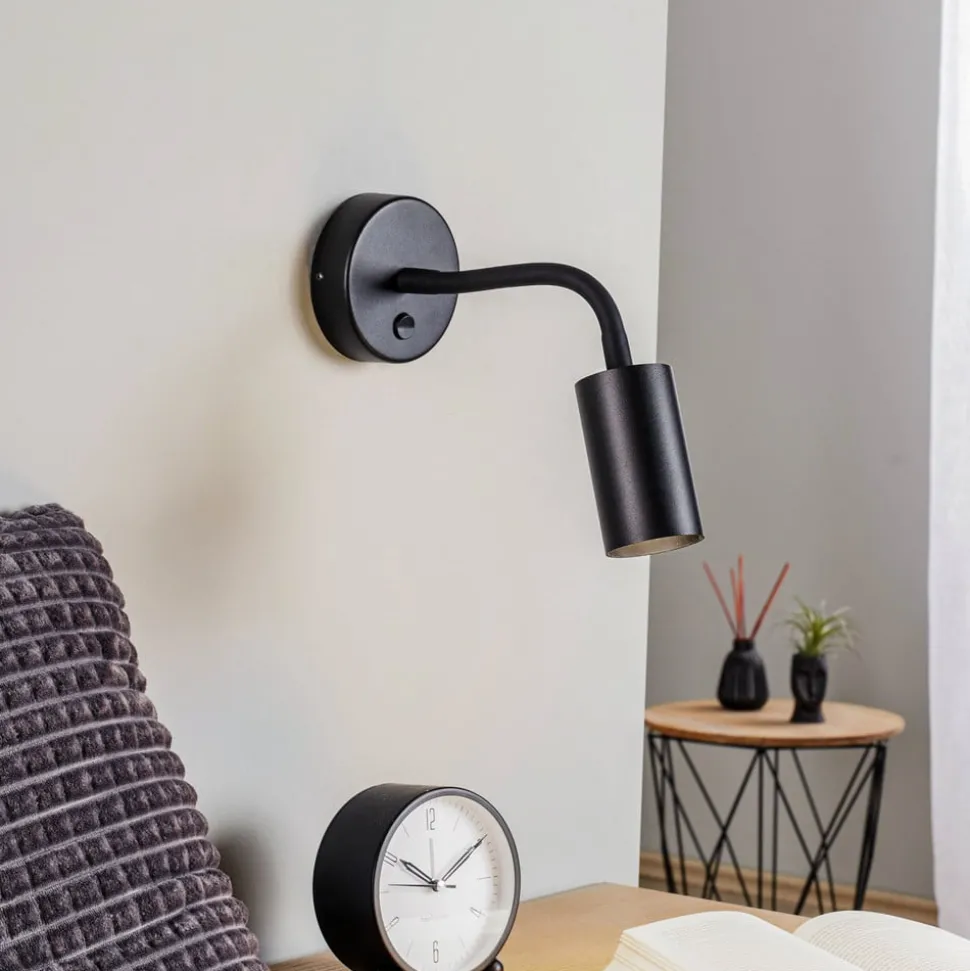 Wandlamp Eye Flex S, zwart