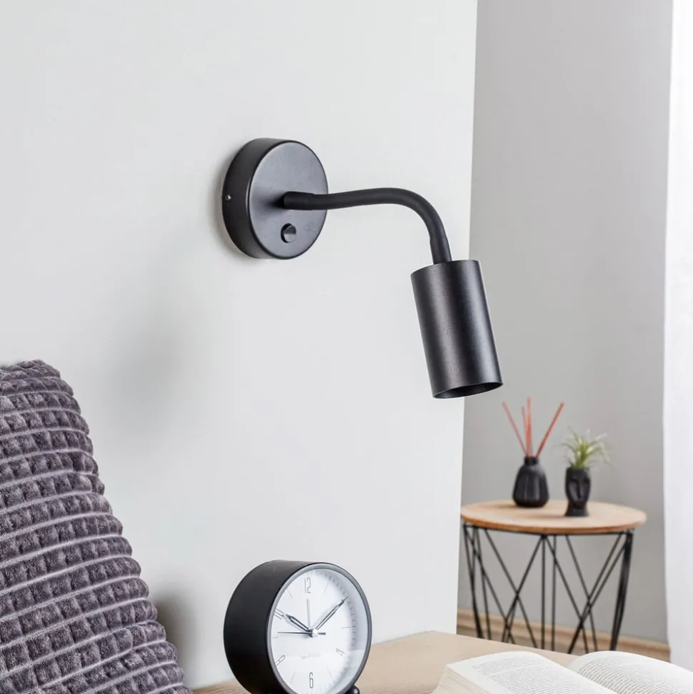 Wandlamp Eye Flex S, zwart