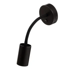 Wandlamp Eye Flex S, zwart
