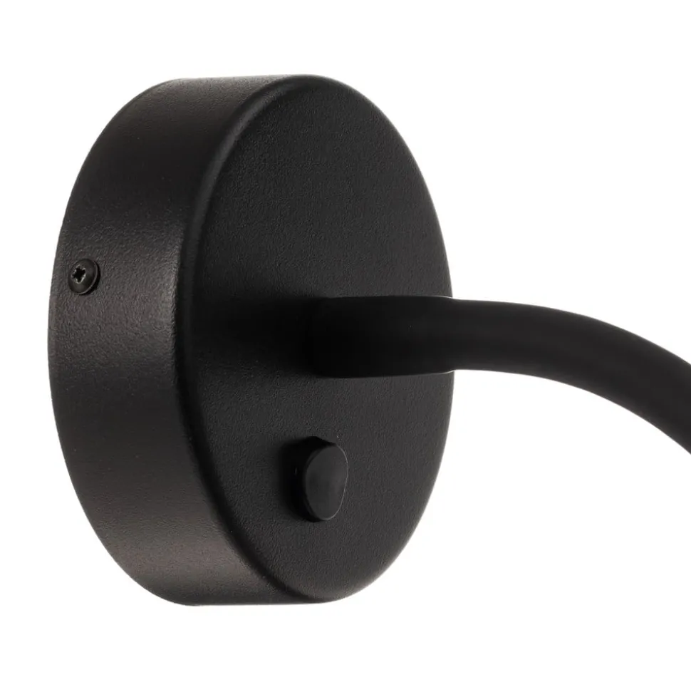 Wandlamp Eye Flex S, zwart