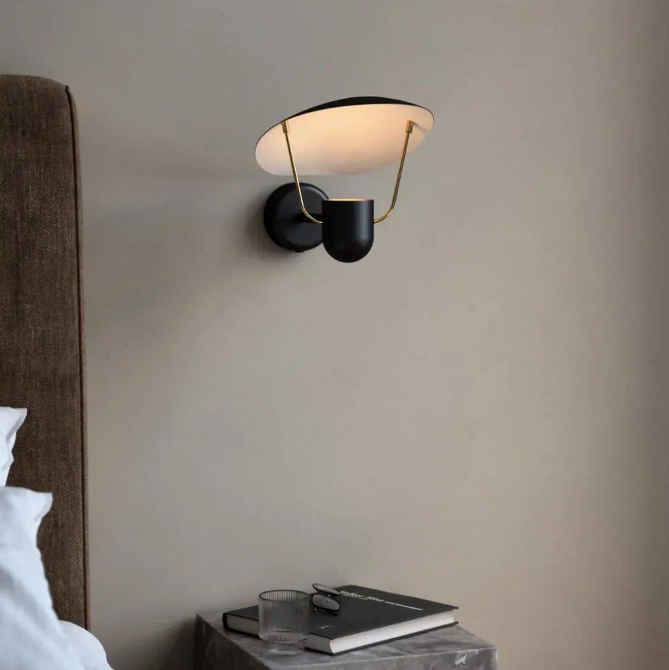 Wandlamp Fabiola met schakelaar, zwart