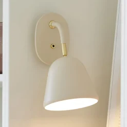 Wandlamp Fleur met mooie messingdetails